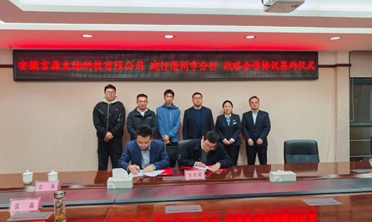 安徽今年会官网登录入口生物与中国建设银行亳州市分行告竣战略相助，，，，，，，，共启生长新征程